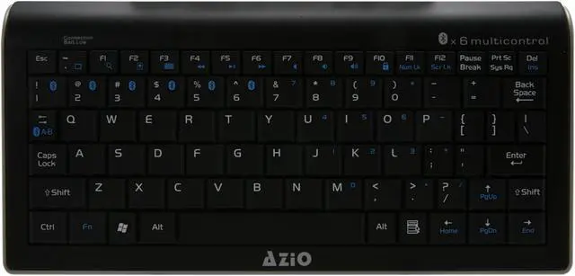Alt view image 2 of 4 - AZIO KB334B Black 80 Normal Keys Bluetooth Wireless Mini Keyboard (work with iPhone, iPad, Android 3.0)