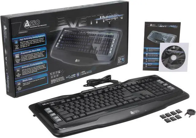 Alt view image 5 of 5 - AZIO KB555U Levetron Keyboard