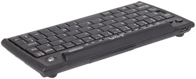 Alt view image 3 of 4 - AZIO Mini Thumb Keyboard w/ Trackball KB178RT Black 63 Normal Keys 8 Function Keys USB RF Wireless Mini Keyboard
