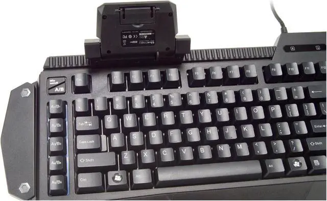 Alt view image 2 of 7 - AZIO KB577U Levetron Mech5 Mechanical Keyboard w/ Cherry Black MX Switches
