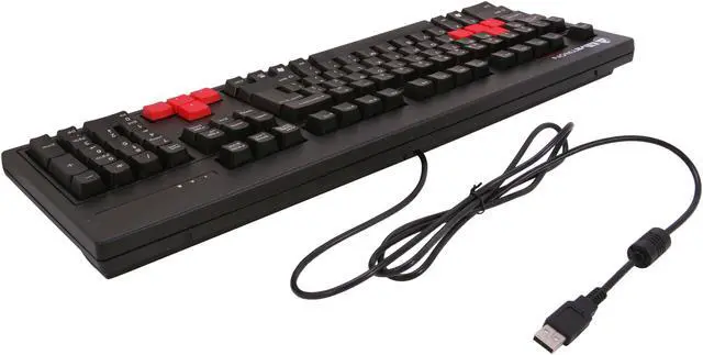 Alt view image 5 of 7 - AZIO Levetron Clicker KB528U Black 104 Normal Keys USB Wired Standard Mechanical Keyboard