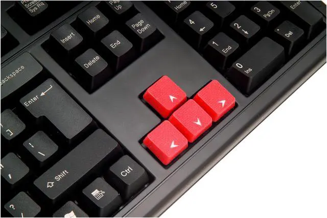 Alt view image 3 of 7 - AZIO Levetron Clicker KB528U Black 104 Normal Keys USB Wired Standard Mechanical Keyboard