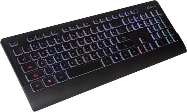 Main image of AZIO PRISM KB507 Black USB Keyboard With 7 Colorful Backlights