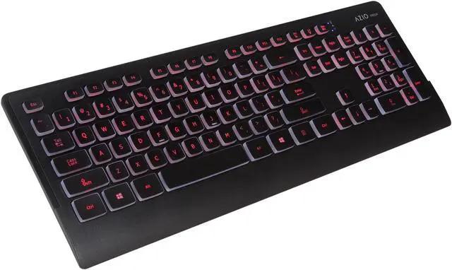 Alt view image 3 of 7 - AZIO PRISM KB507 Black USB Keyboard With 7 Colorful Backlights