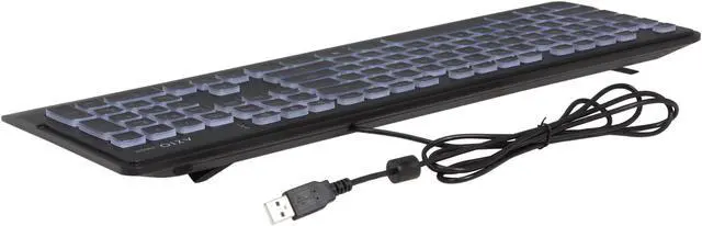 Alt view image 6 of 7 - AZIO PRISM KB507 Black USB Keyboard With 7 Colorful Backlights