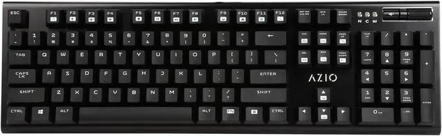 Alt view image 2 of 5 - AZIO MGK1-RGB-BLU MGK1 RGB Gaming Keyboard