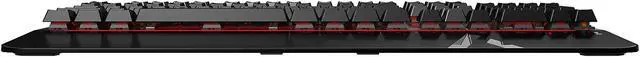 Alt view image 4 of 6 - Azio MGK L80 Mechanical Gaming Keyboard (Brown K-Switch / Red Backlight)