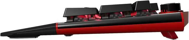 Alt view image 6 of 6 - Azio MGK L80 Mechanical Gaming Keyboard (Brown K-Switch / Red Backlight)