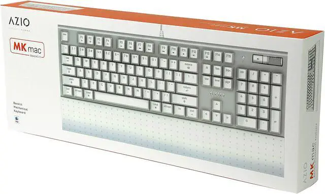 Alt view image 5 of 5 - MK Mac USB Backlit Mechanical Keyboard Wired (Brown Switch / White Backlight)