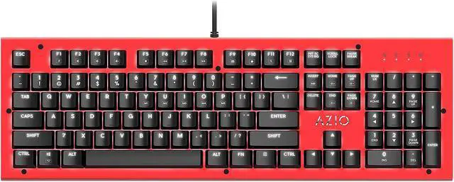 Alt view image 2 of 6 - AZIO MK HUE Red USB Backlit Mechanical Keyboard