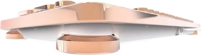 Alt view image 7 of 8 - AZIO Typewriter Inspired Mechanical Keyboard MK-Retro-02 White / Gold