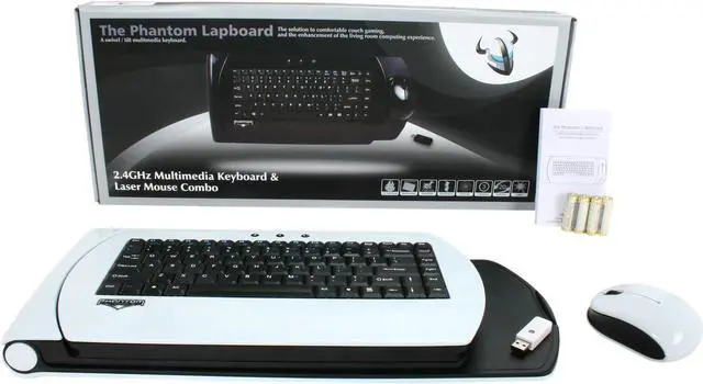 Alt view image 5 of 5 - Phantom PHAN-1000 WHT White USB RF Wireless Mini Keyboard