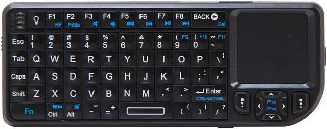 Alt view image 2 of 6 - VisionTek Candyboard 900319 Black 69 Normal Keys USB RF Wireless Mini Keyboard