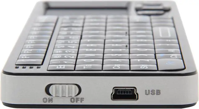 Alt view image 5 of 7 - VisionTek Candyboard Keyboard with Touchpad and Built in IR Remote 900507 Black USB RF Wireless Mini Keyboard