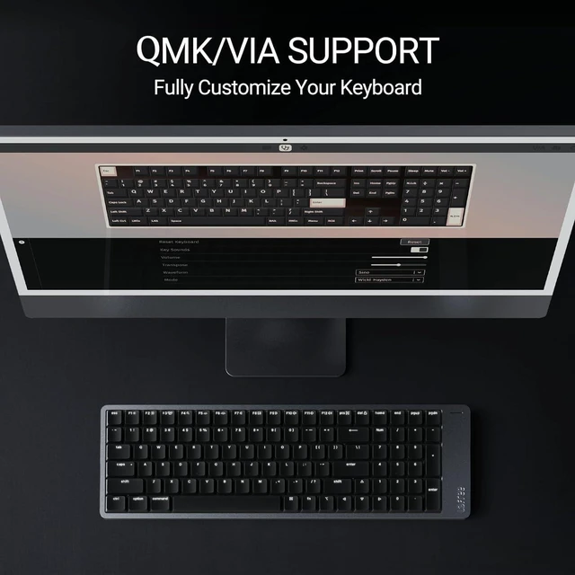 Alt view image 6 of 9 - LOFREE Flow2 Low-Profile 68 Keys Mechanical Keyboard, Aluminum Alloy with Surfer Linear Switches, Rechargeable Wireless Keyboards with 3 Mode Connections for Windows, macOS - White