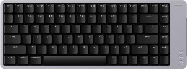 Main image of LOFREE Flow2 Low-Profile 84 Keys Mechanical Keyboard, Aluminum Alloy with Pulse Tactile Switches, Rechargeable Wireless Keyboards with 3 Mode Connections for Windows, macOS -Black