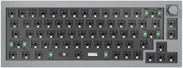 Main image of Keychron Q2 Mechanical Keyboard Hotswap RGB - Grey - with Knob - Barebones - SF