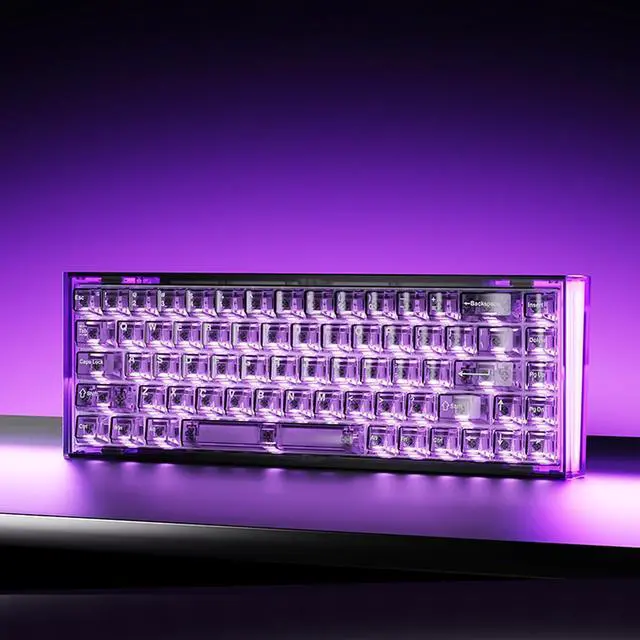 Alt view image 10 of 12 - DAREU COOL68 65% Wired Gaming Keyboard, Rapid Trigger Magnetic Switch Keyboard with 8000Hz Polling Rate, Adjustable Actuation, 0.1ms Latency, Gasket Mount, Hot swappable, RGB Light