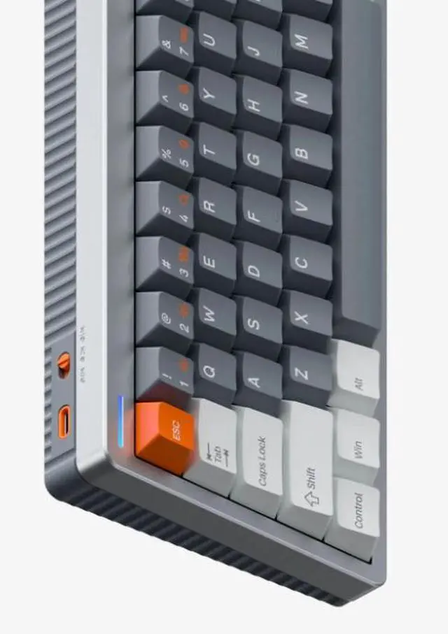 Alt view image 3 of 3 - NuPhy Halo65 HE RGB Low Profile Hotswap Wired Mechanical Gaming Keyboard 65% Layout (67 Keys), Magnetic Coral Switches Compatible with Windows, iOS, macOS, Grey