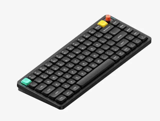Main image of NuPhy Air75 v3 RGB Low Profile Hotswap Wireless Mechanical Gaming Keyboard 75% Layout (84 Keys), Red nano Switches Compatible with Windows, iOS, macOS, Basalt Black