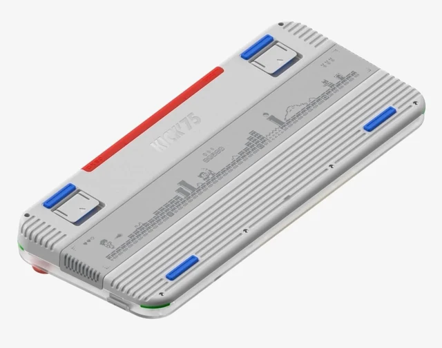 Alt view image 4 of 4 - NuPhy Kick75 80 Keys 75% High-Profile Hot-Swap Wireless Mechanical Keyboard, Gasket Mount, RGB Backlit, Functional Knob, Support Bluetooth/2.4GHz/USB-C, for Mac/Windows, Gaming & Office - Tape Gray