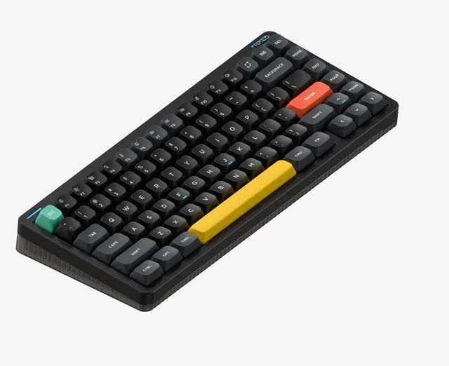 Main image of NuPhy Halo75 V2 QMK/VIA Wireless Mechanical Keyboard, 75% Hot Swappable, Tri-Mode 2.4G Bluetooth USB-C, RGB Backlit Gasket Mount Keyboard for Mac/Windows - Obsidian Black