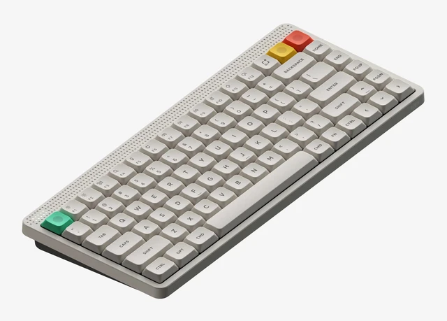 Main image of NuPhy Node75 Low Profile Wireless Mechanical Keyboard, 75% ANSI Hot Swappable, Bluetooth, 2.4GHz, USB-C, RGB Backlit Gasket Mount Keyboard for Mac/Windows - White