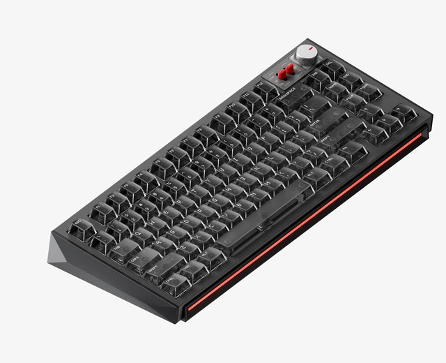 Main image of NuPhy WH80 Hot-Swap Rapid Trigger Wireless Magnetic Keyboard with knob, Custom RGB Backlit, 80% Layout, Tri-mode Hall Effect, 83 Keys, Support BT/2.4GHz/USB-C, Quick mode toggle -Black