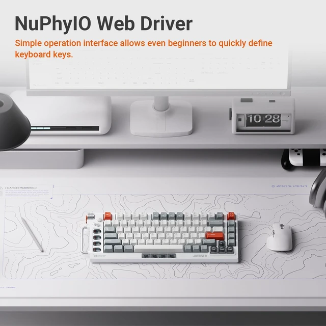 Alt view image 5 of 5 - NuPhy Field75 HE V2 75% Layout 83 Keys Gaming Keyboard with knobs, 8000 Hz Polling Rate, Hot-Swap, Rapid Trigger, Adjustable Actuation, RGB Backlight, Hall Effect Keyboard, 8 customizable keys