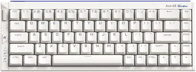 Main image of MCHOSE Ace68 Turbo 65% Aluminum Hall Effect Magnetic Switch Keyboard, 16K Polling, Wired - Nova White
