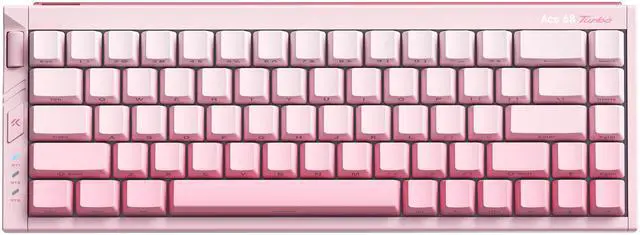 Main image of MCHOSE Ace68 Turbo 65% Aluminum Hall Effect Magnetic Switch Keyboard, 16K Polling, Wired - Peach Pink