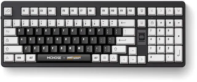 Main image of MCHOSE x Unbox Therapy UT98 98% Tri-Mode Wireless Gasket Mount Mechanical Keyboard, 10000mAh Battery - Classic Therapy (Silent)