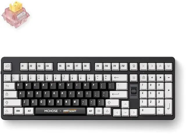 Alt view image 2 of 5 - MCHOSE x Unbox Therapy UT98 98% Tri-Mode Wireless Gasket Mount Mechanical Keyboard, 10000mAh Battery - Classic Therapy (Silent)