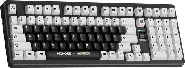 Alt view image 4 of 5 - MCHOSE x Unbox Therapy UT98 98% Tri-Mode Wireless Gasket Mount Mechanical Keyboard, 10000mAh Battery - Classic Therapy (Silent)