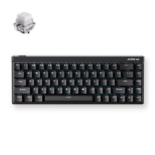 Alt view image 2 of 2 - MCHOSE ACE 68 Air 65% Magnetic Switch Wired Gaming Keyboard, Rapid Trigger Hall Effect Keyboard with Adjustable Actuation Hot Swap RGB Snap Tap Hyper-Fast 8K Hz Polling Rate (Aurora Black)