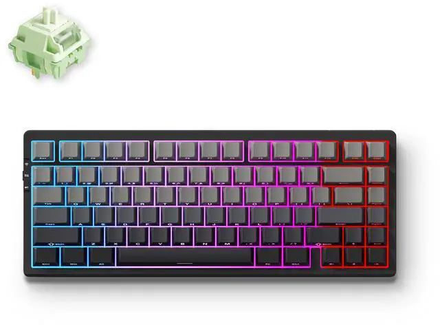 Main image of MCHOSE G75 PRO 75% Wireless Mechanical Keyboard, TKL Keyboards Tri-Mode BT5.0/2.4GHz/USB-C, Hot Swap Custom Creamy Keyboards Linear Switch, Double Shot PBT Keycaps RGB LED Backlit (Black/Matcha Latte)