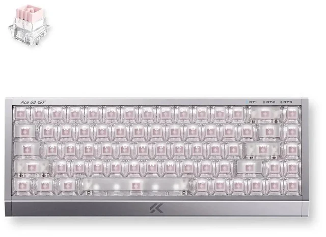 Main image of MCHOSE Ace 68 GT Full-aluminum Esports Hall Effect Keyboard - Aero Silver