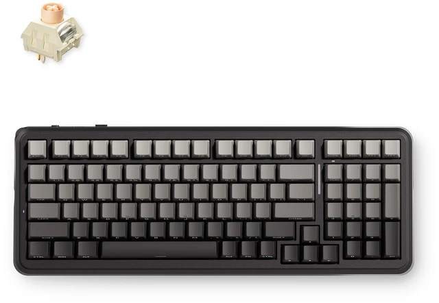 Main image of MCHOSE K99 V3 Tri-Mode Wireless Mechanical Keyboard, 98% Layout Hot Swappable Gasket Mount Keyboard with Multifunction Control Knob, RGB South-Facing Backlit, Icy Creamsicle Switch, Mountains Gradient