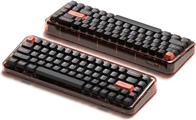 Alt view image 3 of 3 - Mojo68 Pigeon RGB Mechanical Keyboard - Hotswap - SF Layout - Retro - Gateron Pro Brown