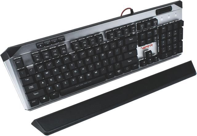 Alt view image 13 of 20 - Patriot Viper Gaming V765 Mechanical RGB Illuminated Gaming Keyboard w/Media Controls - Kailh Box Switches, 104-Standard Keys, Removable Magnetic Palm Rest - PV765MBWUXMGM