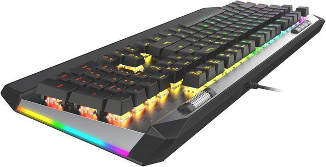 Alt view image 8 of 20 - Patriot Viper Gaming V765 Mechanical RGB Illuminated Gaming Keyboard w/Media Controls - Kailh Box Switches, 104-Standard Keys, Removable Magnetic Palm Rest - PV765MBWUXMGM