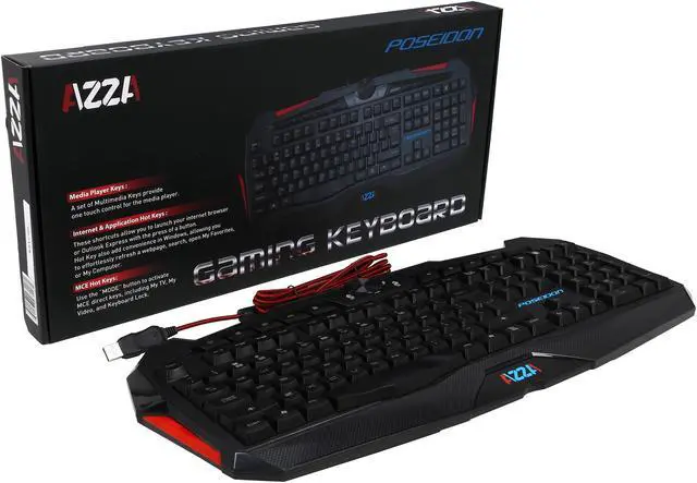 Alt view image 5 of 5 - AZZA KBAZ-005 Poseidon Gaming Keyboard