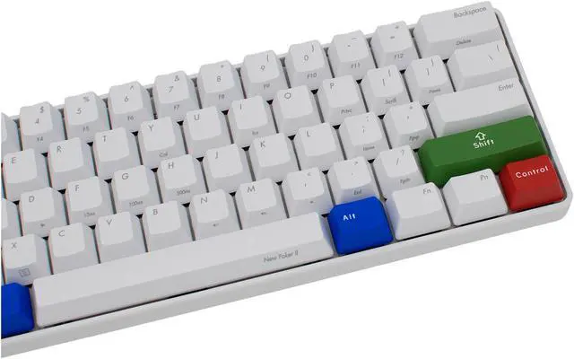 Alt view image 3 of 14 - iKBC Poker2 Mechanical Keyboard with Cherry MX Brown Switch, White