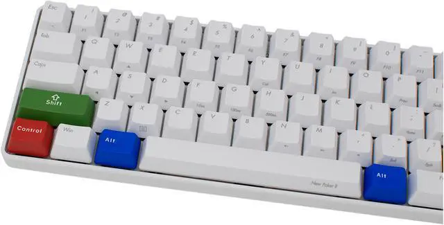 Alt view image 2 of 14 - iKBC Poker2 Mechanical Keyboard with Cherry MX Brown Switch, White