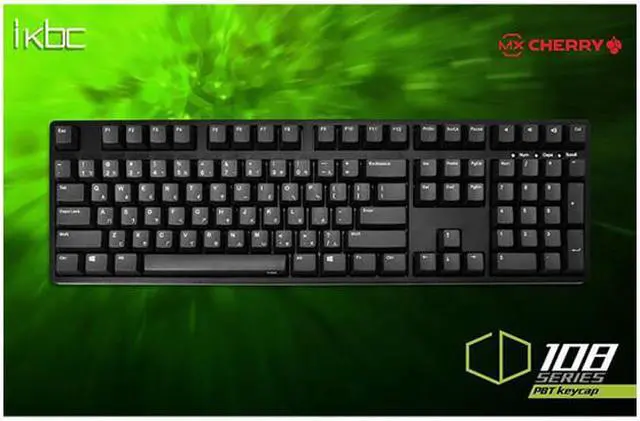 Alt view image 8 of 9 - iKBC CD108 PBT Full Size Mechanical Gaming Keyboard with Cherry MX Clear Switch, Black Case