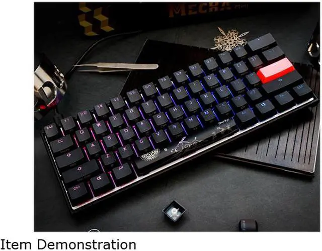 Alt view image 6 of 6 - Ducky DKME2061ST-CUSPDAAT1 Mecha Mini Version 2 (Zodiac Space bar) Gaming Keyboard - Cherry MX Blue Swicth