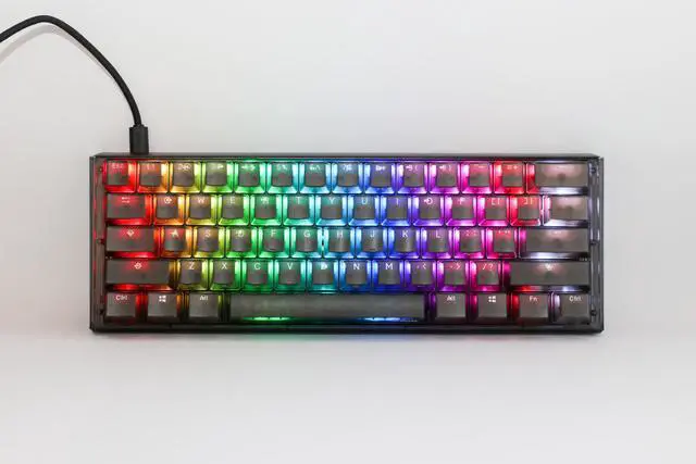 Alt view image 7 of 7 - Ducky ONE 3 Aura RGB Black, 60% Mechanical Keyboard - Mini - Brown Switch (DKON2161ST-BUSPDABAAAC1)