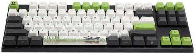 Alt view image 3 of 4 - Varmilo Panda MA87MO2W/LLPANDAV 87 Normal Keys Mini USB Wired TKL Keyboard