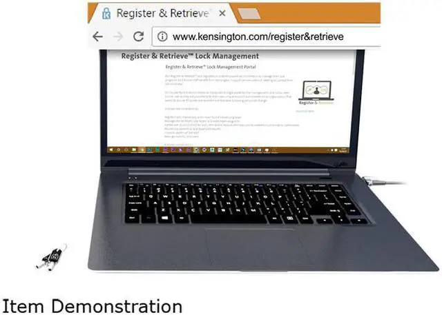 Alt view image 8 of 8 - Kensington N17 Keyed Laptop Lock For Dell Devices