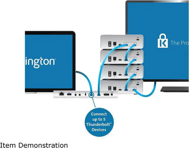 Alt view image 7 of 8 - Kensington SD5200T Thunderbolt 3 Docking Station – 85W PD (Power Delivery) - Dual Monitor 4k for Mac and PC (K38300NA)